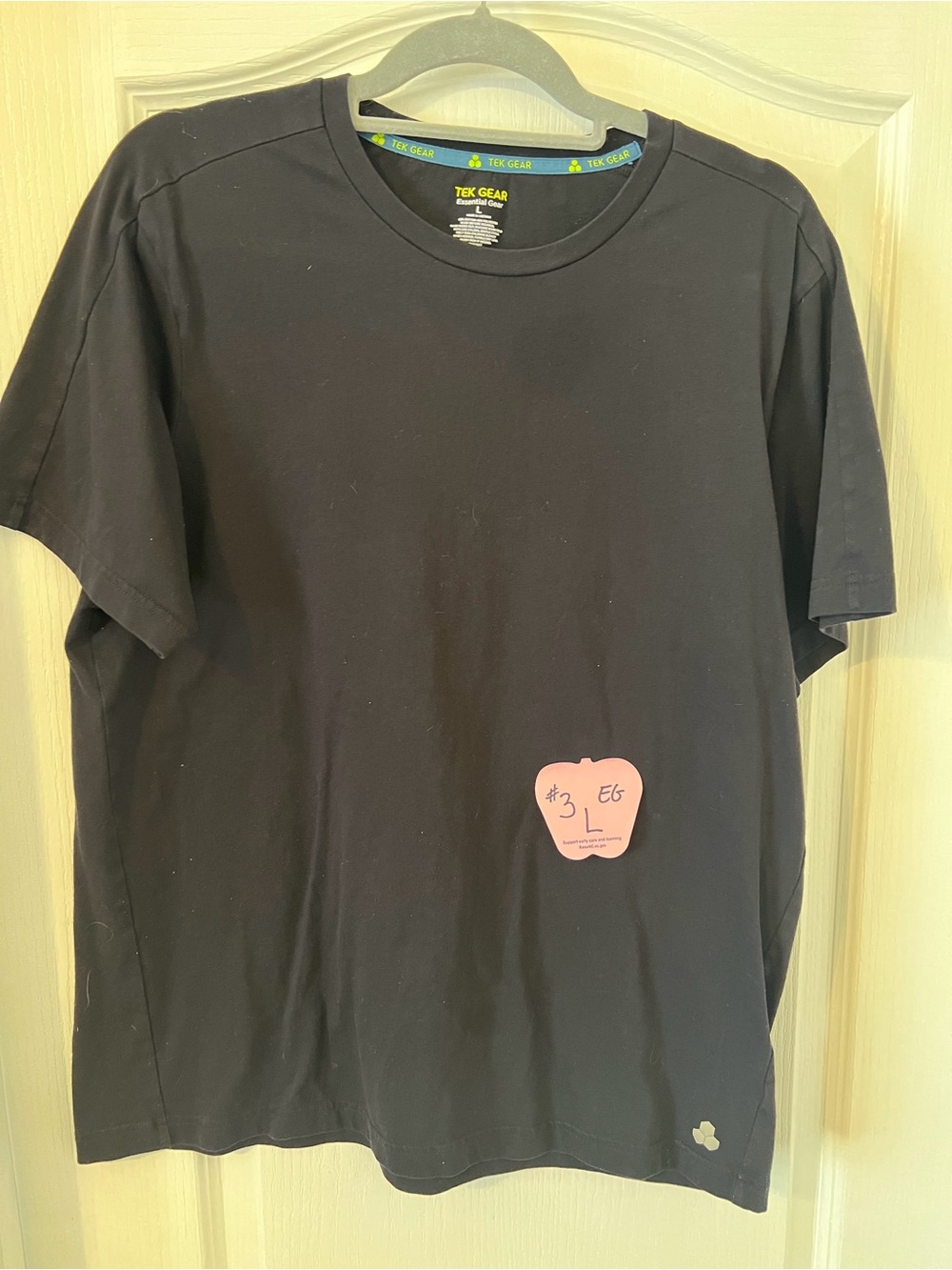 tek gear Black Short Sleeve Crewneck Tee for men